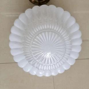 2025003 老上海老吊灯吸顶灯白色光面玻璃吊灯影视道具直径30cm