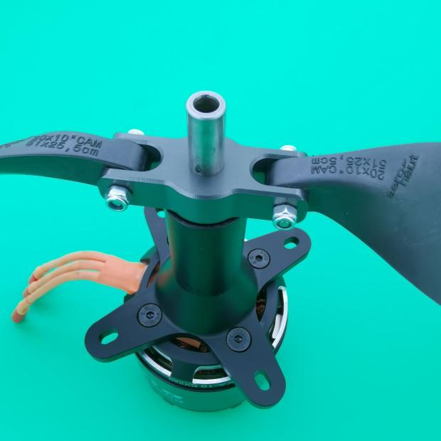 航模折叠桨夹铝x合金桨座 适合螺纹电机轴8MM 大型滑翔机模型配件