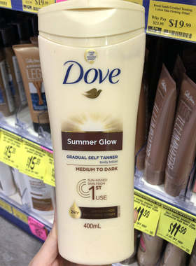 现货速发澳洲dove summer glow多芬免晒美黑乳渐进式美黑固色乳