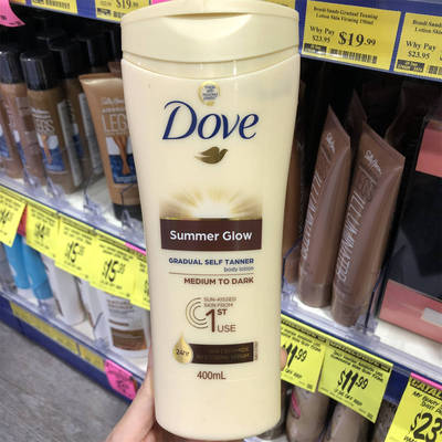 现货速发澳洲dove summer glow多芬免晒美黑乳渐进式美黑固色乳