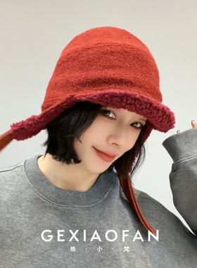 格小梵 ·日本ca4l保暖飞行帽羊毛防寒护耳帽女冬季雷锋亲子帽男