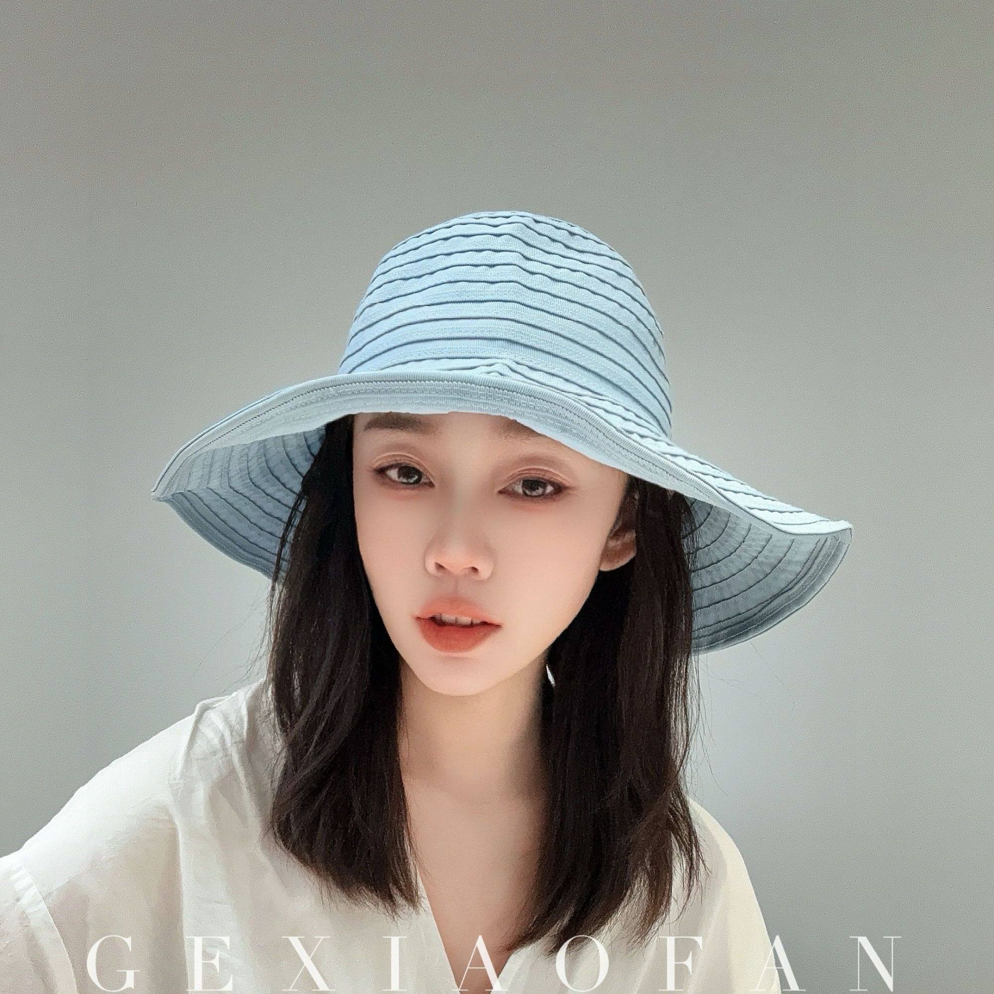 【格小梵】正品韩版日系百搭防晒帽夏季可折叠渔夫帽子女户外出游