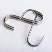 扁形不锈钢S形钩挂钩挂钩厨房S型钩香肠腊肉挂花盆学生书包钢钩子