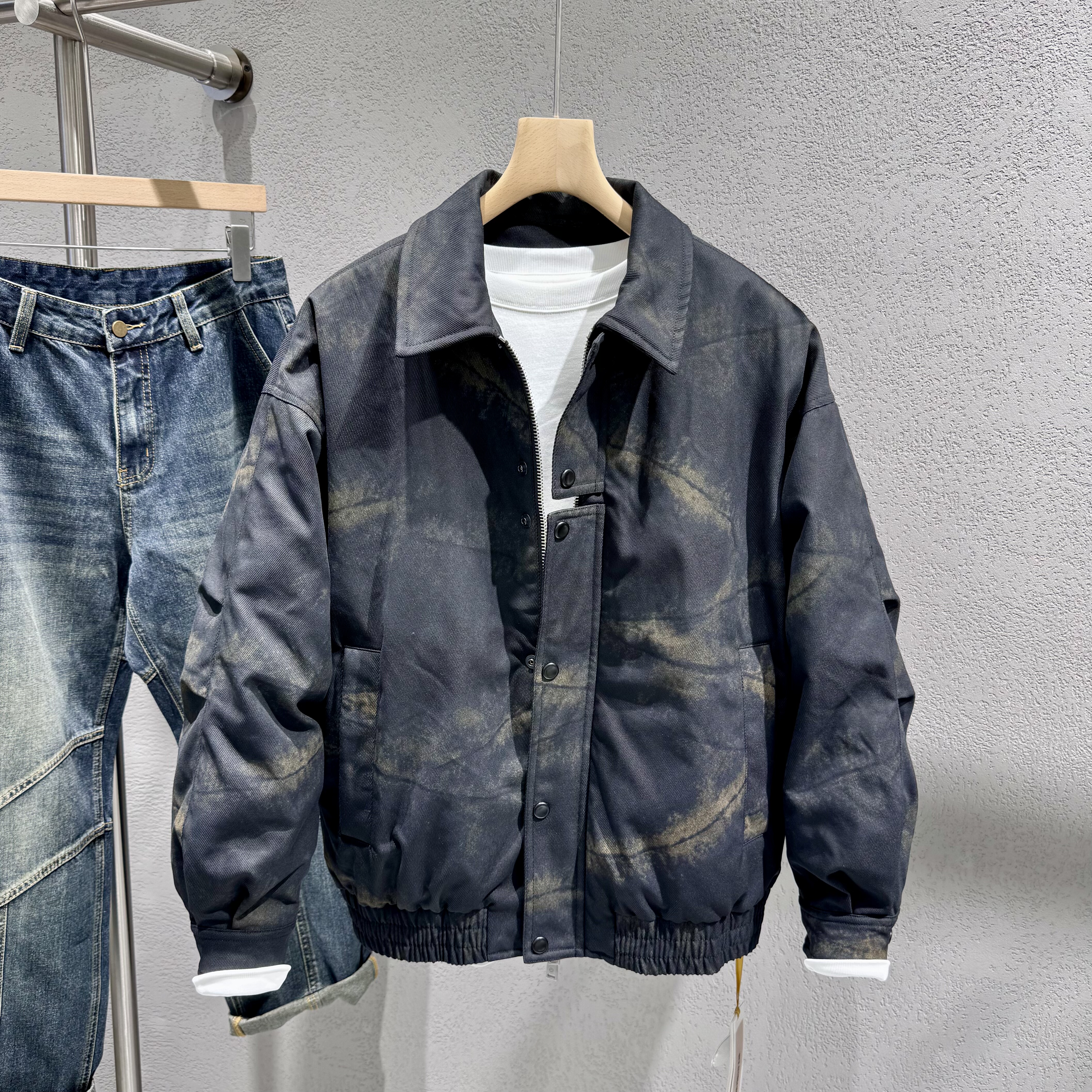 男士羽绒服2025冬季新款青年流行个性美式休闲防风保暖90绒外套男