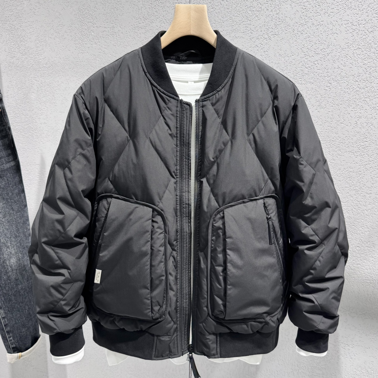 男士棒球领羽绒服2025冬季新款青年流行休闲保暖90鸭绒夹克外套男