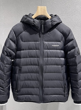 男士轻薄款连帽羽绒服2025冬季新款青年流行舒适短款90鸭绒外套男