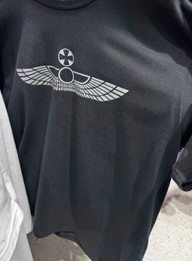 美潮SS25 Wings Tee翅膀logo印花百搭圆领休闲短袖美式潮流T恤