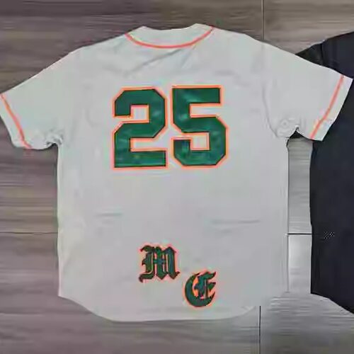 美潮SS25 WEEK5 Old English Baseball Jersey网眼短袖棒球球服