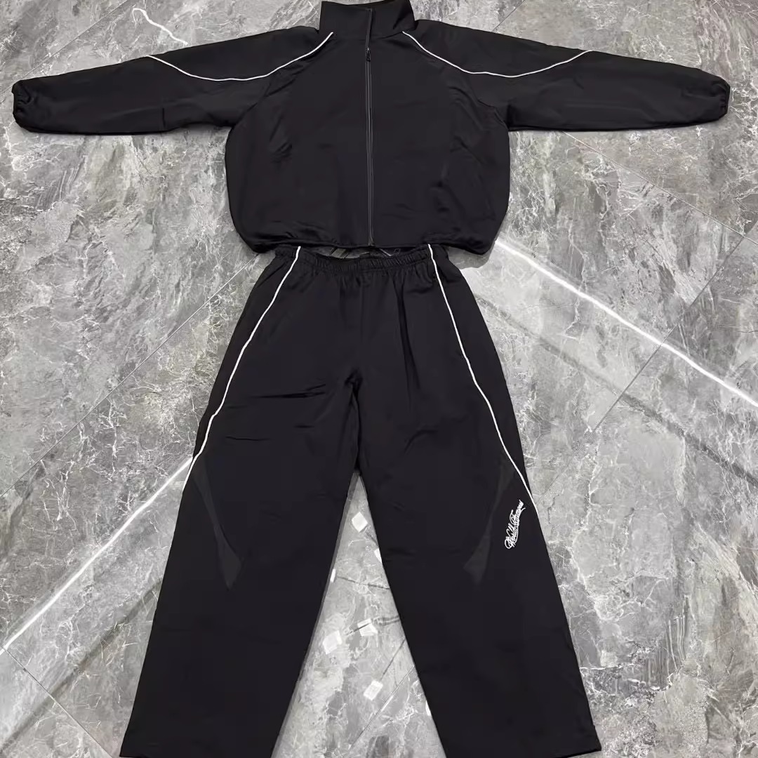 联名款SS25 WEEK4 Track Jacket袖口刺绣logo拉链开合夹克外套