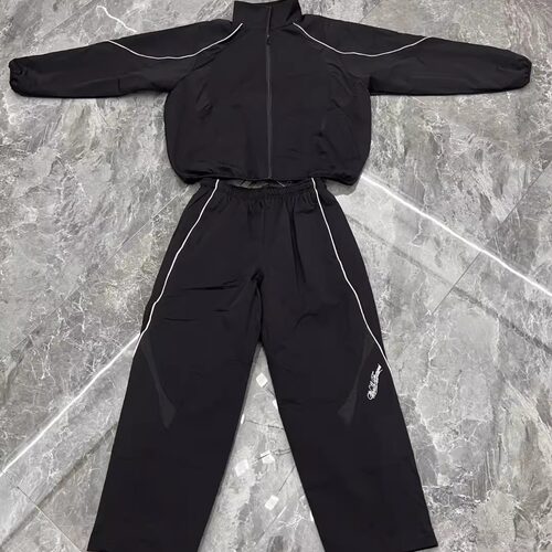 联名款SS25 WEEK4 Track Jacket袖口刺绣logo拉链开合夹克外套