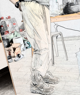 SS24 drop2 Crinkle Nylon Trackpants复线尼龙抽绳束脚长裤