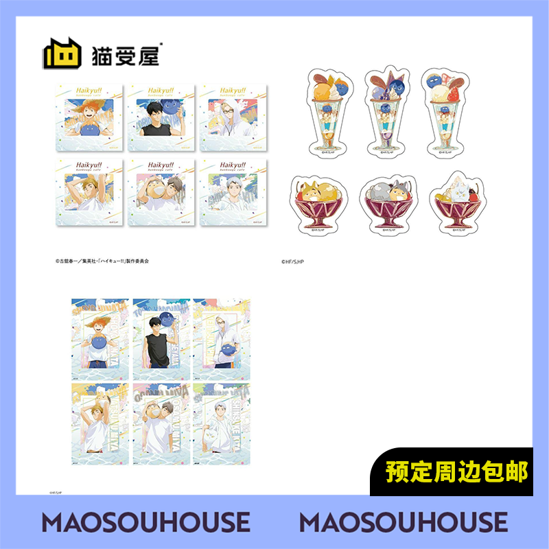 【猫受屋】文房具 排球少年 夏日沙滩 相卡卡片亚克力夹 周边 现