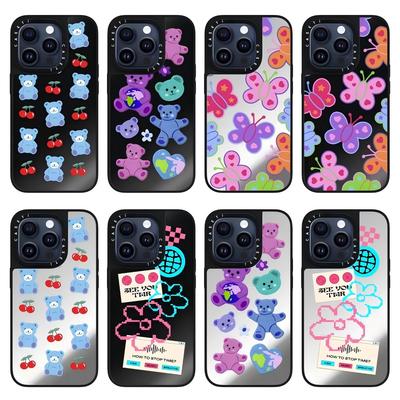 CASETi手机壳蝴蝶爱心泰迪星球玩偶樱桃适用苹果16pro maxiPhone14plus13 12 15Magsafe磁吸保护壳华强北代购