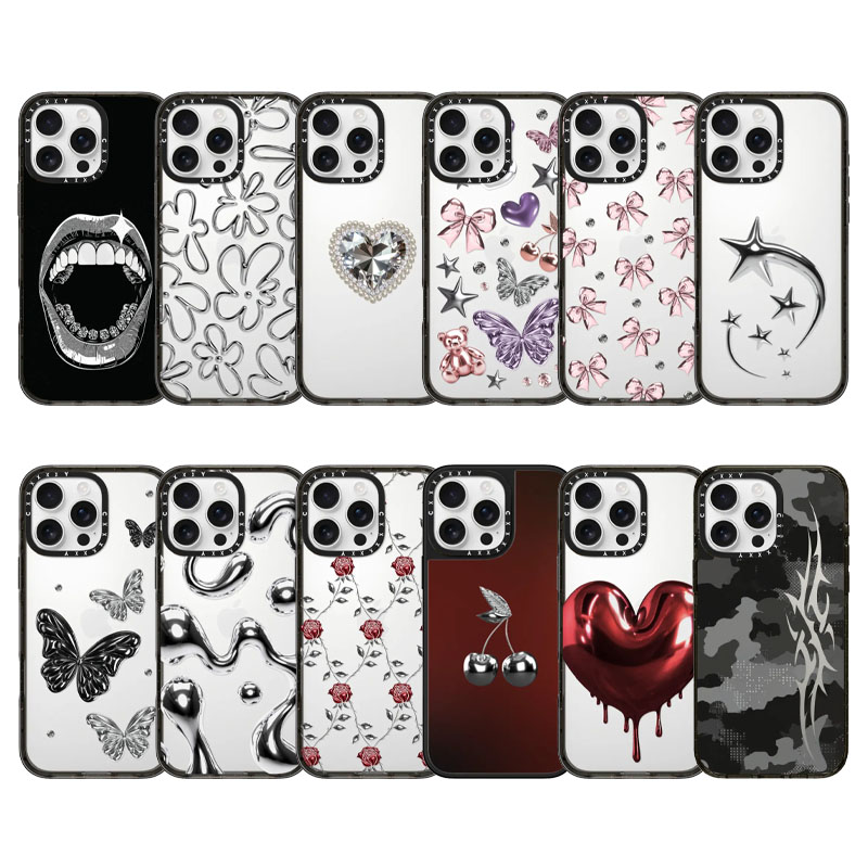CASETi联名metallic crush液态蝴蝶苹果16pro手机壳适用iPhone15plus14卡通1317Promax新款磁吸12防摔保护套