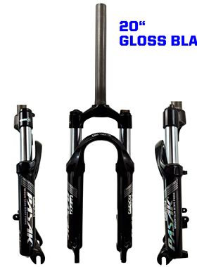 PASAK山地自行车避震前叉软硬可调可锁死20/24寸折叠车小轮径碟刹
