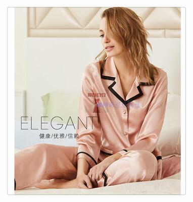 花锦丝界真丝睡衣家居服桑蚕丝