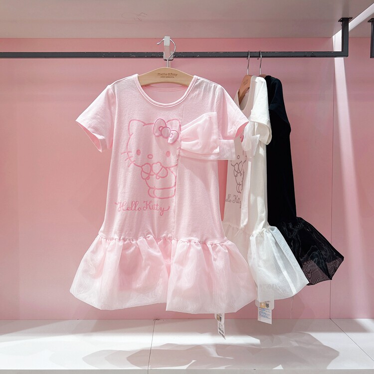 Hellokitty女童薄款短袖连衣裙