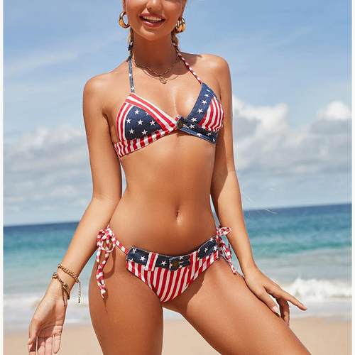 旗舰款比基尼女士三角杯泳装