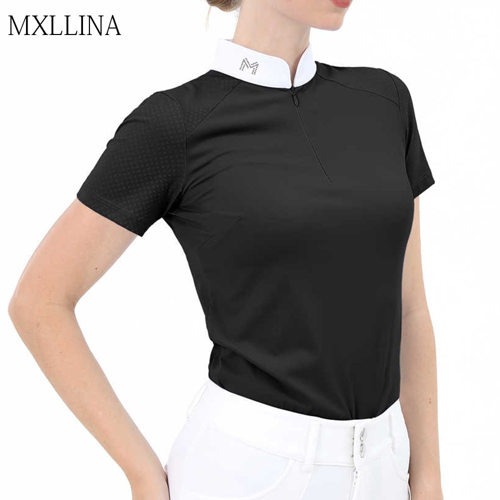MXLLINA夏季薄款马术T恤速干女款