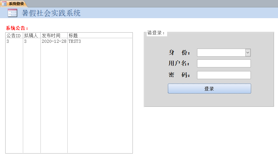 代写代做Access数据库 社会实践科研项目管理系统设计样例[高级6]