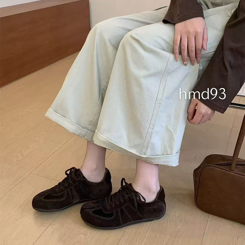 真皮正品高级感小众分趾德训鞋女2026新款秋季软底防滑时尚休闲鞋