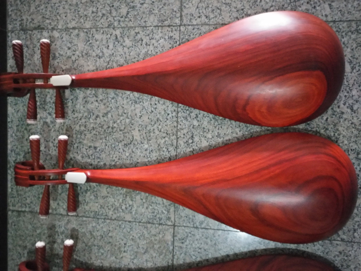 中号儿童非洲红木抛光琵琶青年琵琶  3/4琵琶