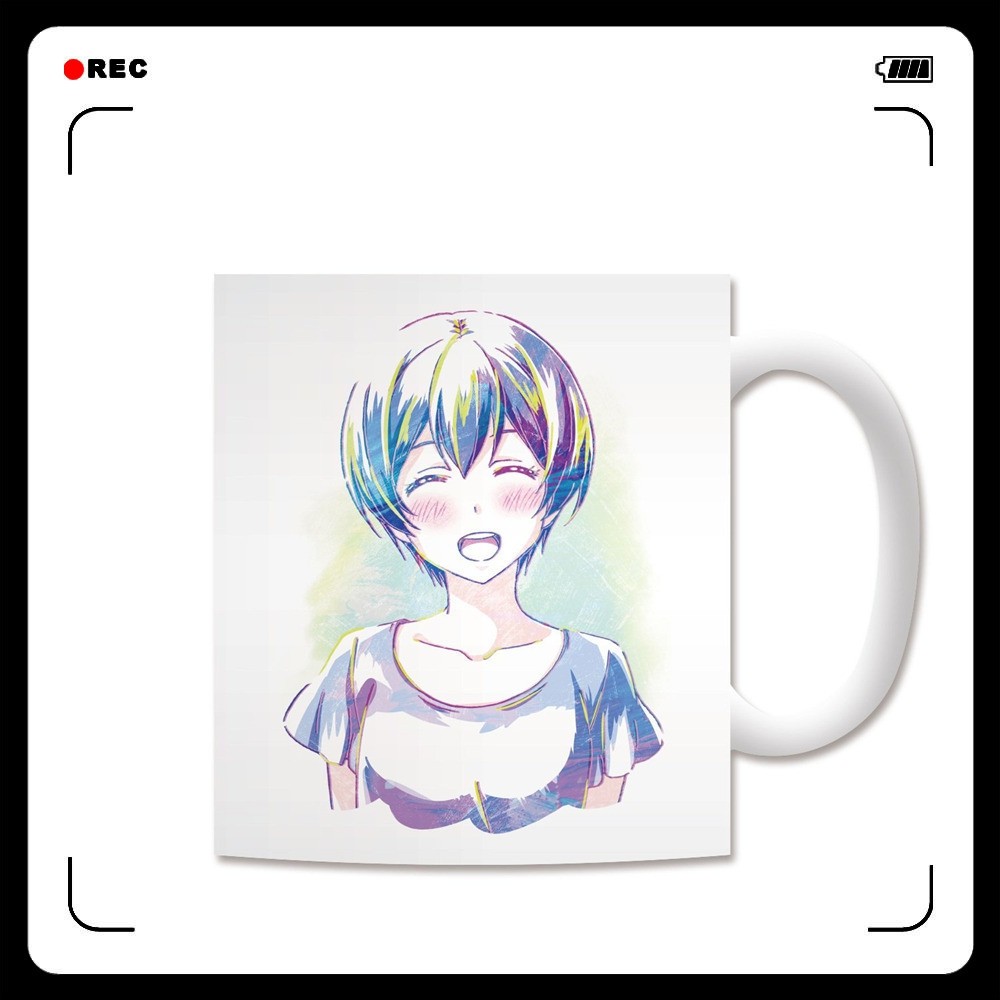 动漫宅饮酒鬼妹子 天月满桐山真 二次元陶瓷马克杯子水杯茶杯周边