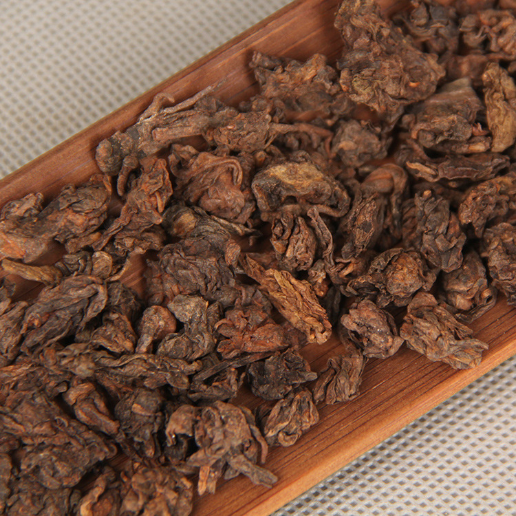 云南干仓普洱茶陈香春茶老茶头金芽熟茶散装茶叶熟普陈年普洱500g