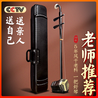 紫檀二胡乐器厂家直销中老年成人儿童初学者考级专业演奏二胡全套