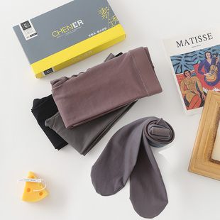 春秋中厚空姐灰透肤连裤 哑光透肤3357 袜女晨尔咖啡色假透肉打底裤