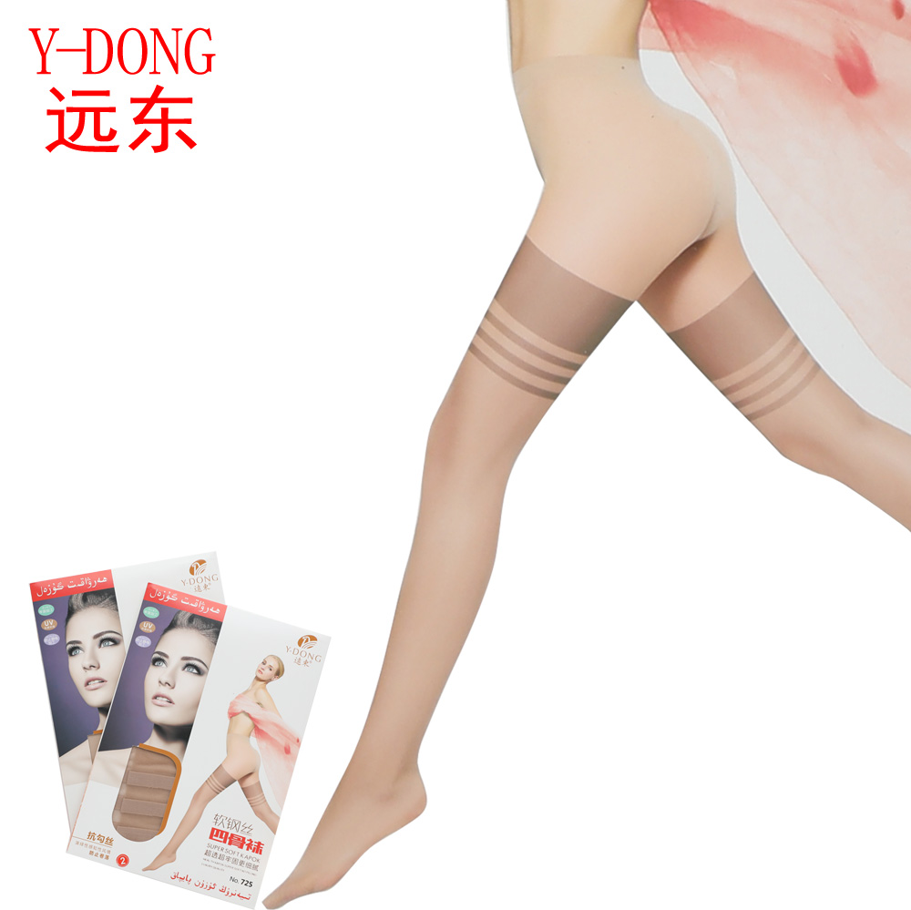 远东725夏季包芯丝长筒丝袜女高筒四骨防滑超透细腻隐形性感