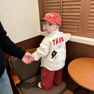 宝宝开春衬衫超萌韩系婴儿衣服春装可爱洋气时髦休闲百搭衬衣外套