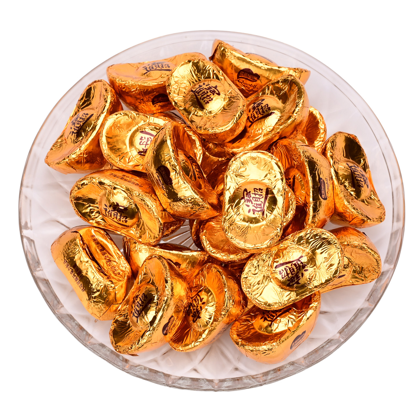 雀巢奇欧比徐福记金元宝巧克力散装500g(代可可脂)年货蛋糕装饰