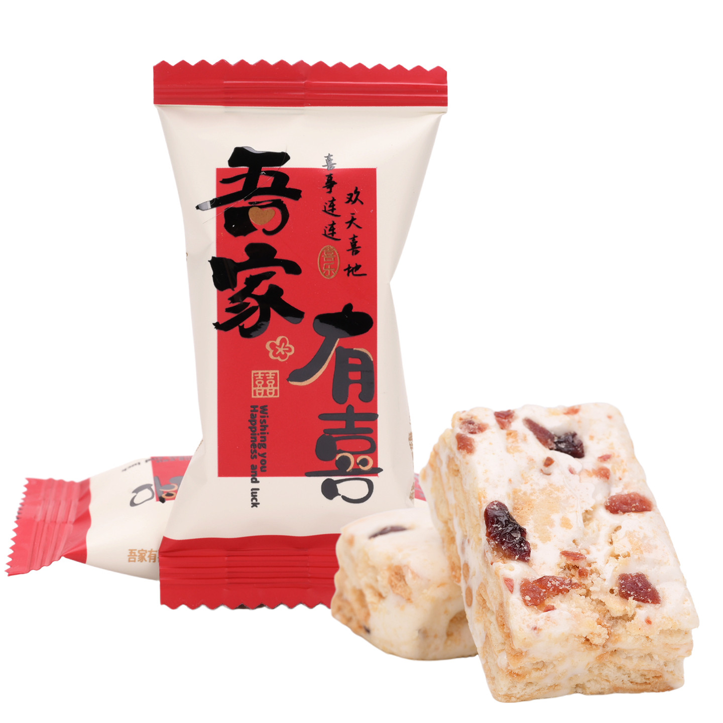 麦德好吾家有喜雪花酥散装500g结婚喜糖果休闲零食下午茶点心年货