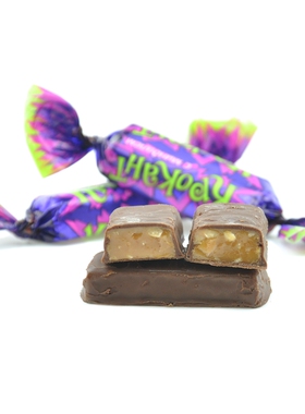 KDV紫皮糖巧克力糖果进口果仁夹心巧克力年货休闲零食500g