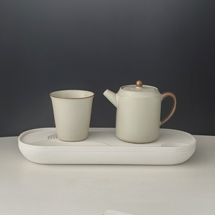 一人独饮小茶具陶瓷茶壶茶杯套装泡茶器一壶一杯茶盘女士单人喝茶
