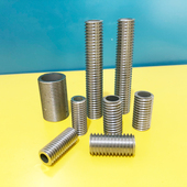 M8不绣钢304全牙管灯具穿线展示道具广告牌标识螺丝杆细牙空心8x1