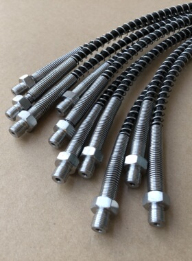 304不锈钢船用测压管线液压高压压力表连接外丝M10M14X1.5M16X1.5