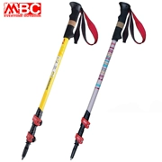 Chính hãng MBC Cork Tay cầm thẳng Ba phần Siêu nhẹ 66% Carbon Outering Walking Stick Đi bộ gậy đi bộ M130Q - Gậy / gậy