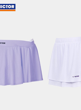 威克多VICTOR胜利羽毛球服K46202训练系列针织透气运动短裙51302