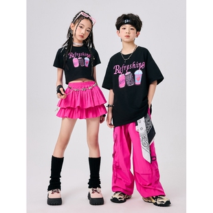 烦恼歌当离别开出花科目三badboy儿童阿萨舞蹈表演出服装APT衣服9