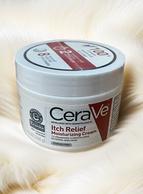 美国适乐肤CeraVe Itch Relief红色保湿霜止痒舒缓干燥滋润干皮