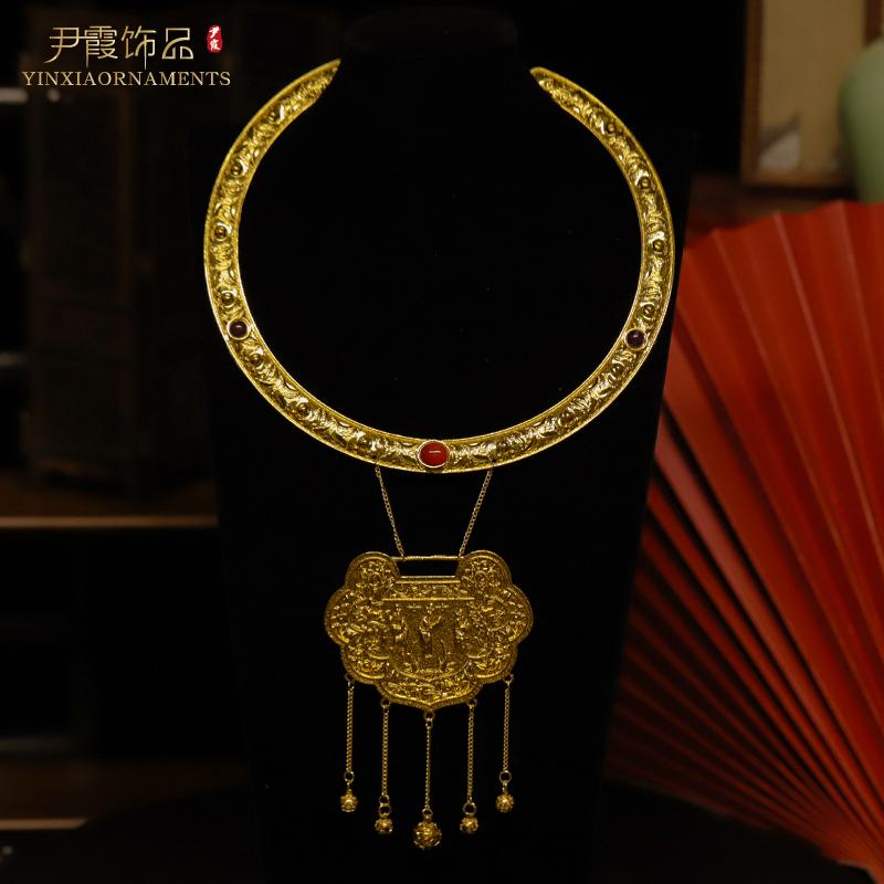 尹霞合金铜合金璎珞项圈项链女