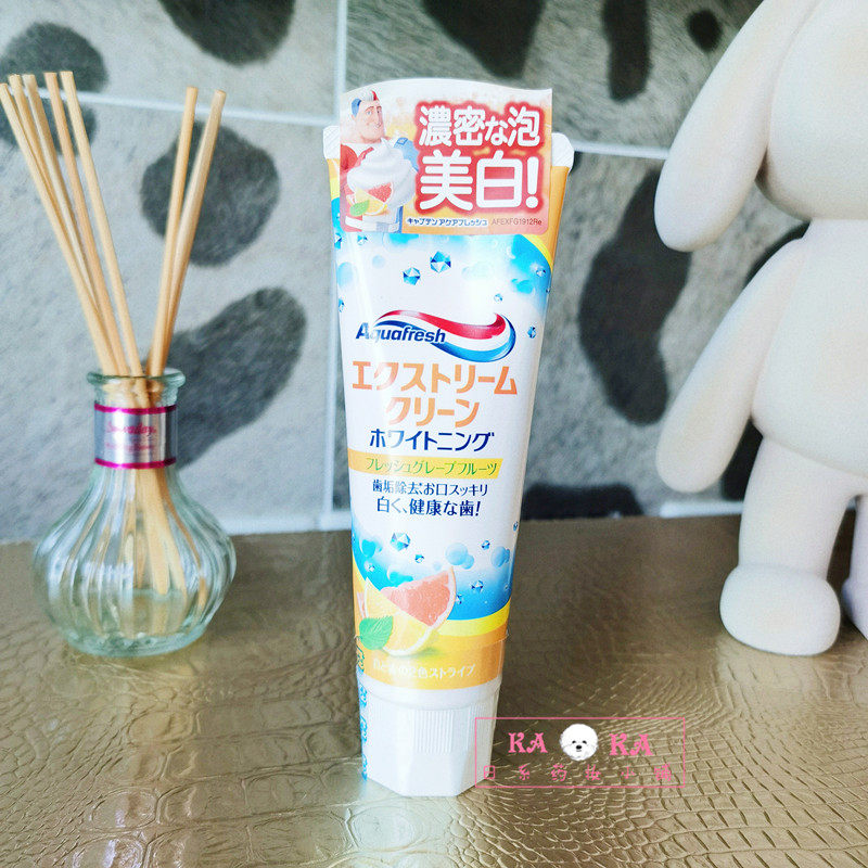 2支包邮~日本aquafresh防蛀口气清新去口臭美白牙膏140g蜜桃/西柚|msdalam kategori Care pembersih/tuala wanita/kertas/Aromatherapy, Rambut dan badan/kebersihan peribadi, Penjagaan oral, ubat gigi - dari Buy2taobao.com untuk memberikan perkhidmatan ejen Taobao profesional membeli