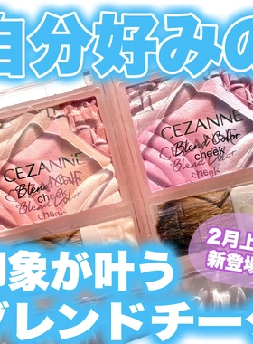 2025年新品！日本倩丽腮红盘自然立体光泽