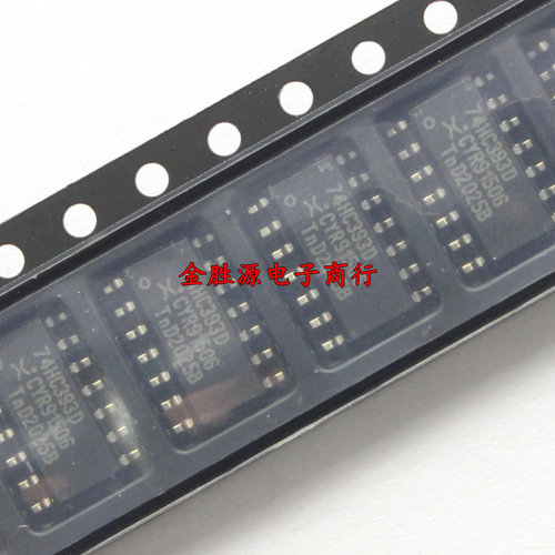 贴片逻辑IC 74HC393D SN74HC393DR SOP14 计数器 除法器 进口原装