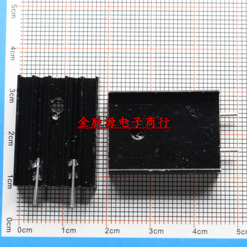 铝散热片 YI25 25x19x7MM 双针 针距8MM TO220封装 三极管用 电子元器件市场 散热器/散热片 原图主图