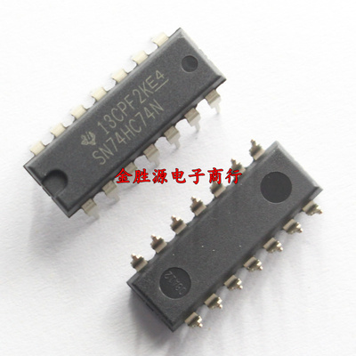 直插芯片IC SN74HC74N 74HC74 SN74HC10N 74HC10 DIP14 全新原装