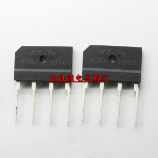 扁桥 整流桥4GBJ1010 GBJ1010 KBJ1010 10A/1000V DIP4 桥堆 原装
