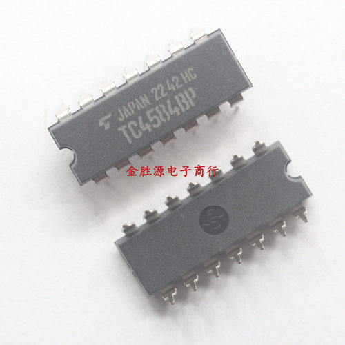 逻辑芯片 TC4584BP TC4584 CD4584 D1P14直插 六反相施密特触发器